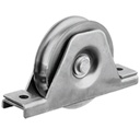 100mm Round groove wheel in support bracket
