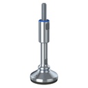 M12x150 Stainless steel certified hygienic levelling foot 65mm stainless base with anti-vibration rubber pad 800kg AISI 304/A2