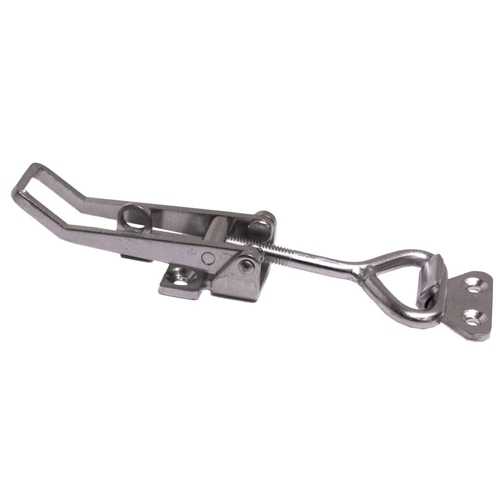 Large over-centre catch with receiver - Stainless steel (304)