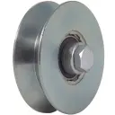 80mm V groove wheel 2 ball bearings