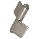 100mm Steel weldable hinge, fixed pin- Left Hand (self colour)