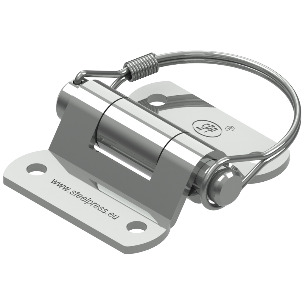 SPP Trailer hinge (releasable pin) zinc plated 73x61mm ZW-03.40