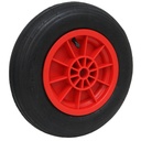 350x8 4ply Pneumatic wheel plastic rim 25.4x75mm plain bearing 185kg