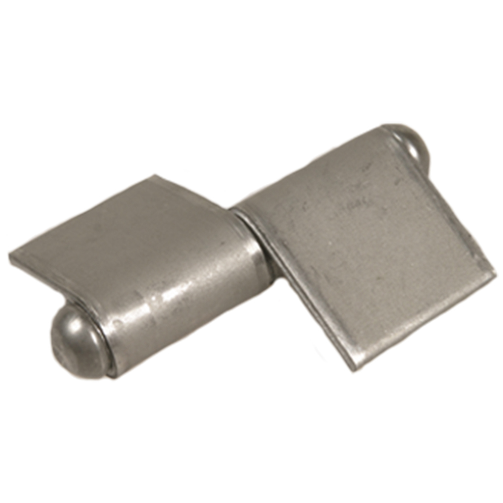 100mm Steel weldable hinge, fixed pin- Right Hand (self colour)