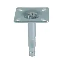 42x42mm Top plate fitting for twin wheel castor with total lock (Splined)