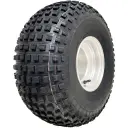 22x11.00-8 4ply Journey P323 KNOBBY WHEEL 4/4" White rim