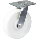 500 series 200mm swivel top plate 140x110mm castor with nylon ball bearing wheel 500kg