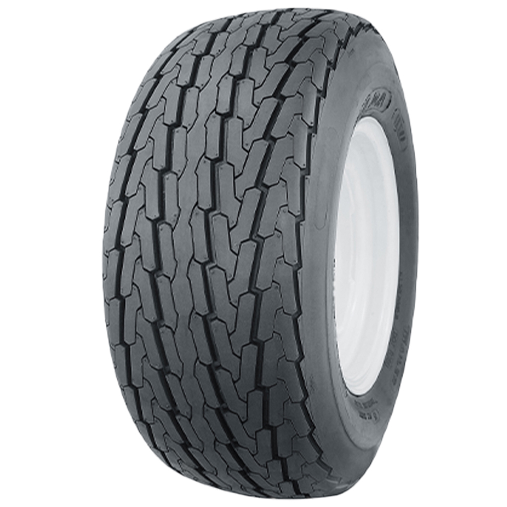 18.5x8.50-8 6ply Trailer tyre on white golf buggy rim
