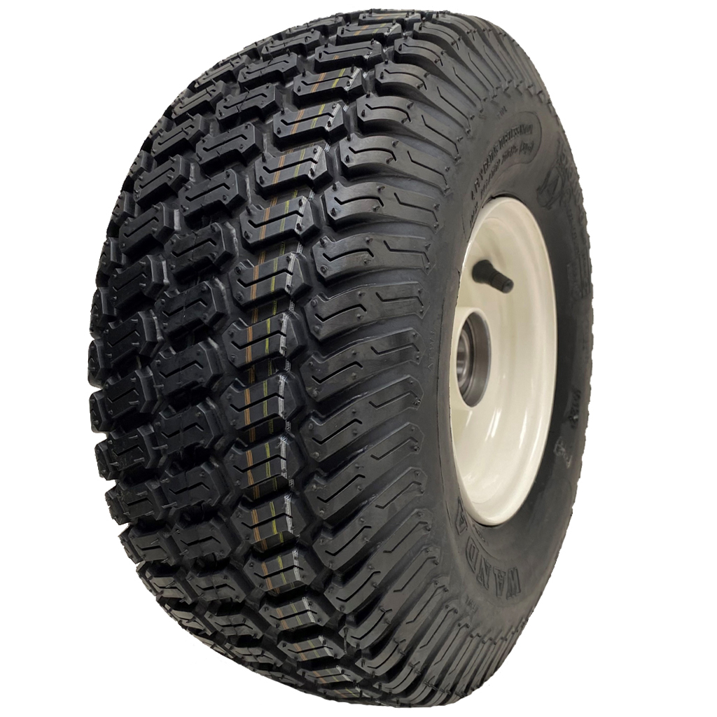 15x6.00-6 4pr Wanda P332 grass tyre E-marked on steel rim 20mm ball bearing 80mm hub length, 259kg load capacity
