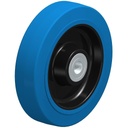 31548102 200mm blue elastic rubber on nylon centre 20mm bore hub length 60mm ball bearing 400kg
