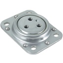 Swivel plate 105x85mm, 350kg