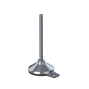M12x150 Stainless steel levelling foot 80mm stainless base & fixing hole with anti-vibration rubber pad 1000kg AISI 304/A2