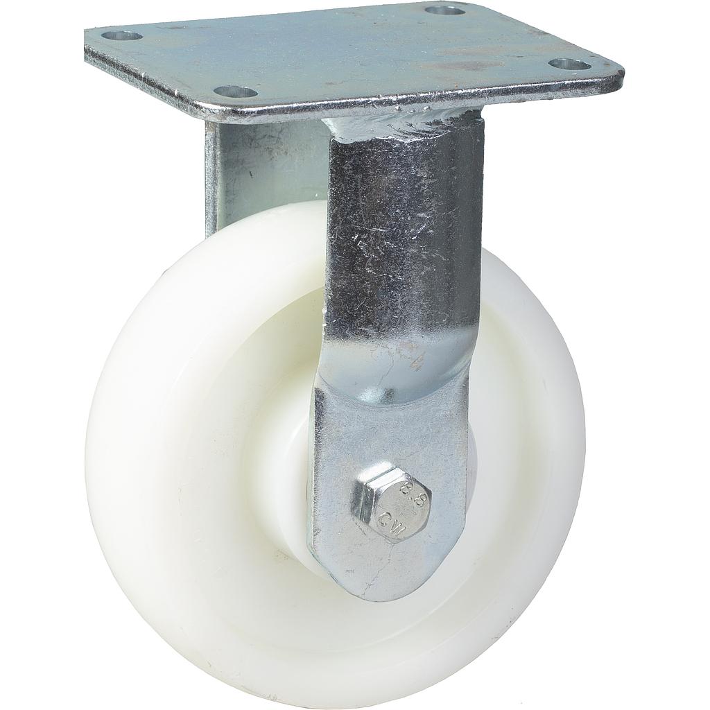 1500 series 125mm fixed top plate 135x110mm castor with nylon ball bearing wheel 650kg