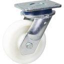 1500 series 200mm swivel top plate 135x110mm castor with nylon ball bearing wheel 1500kg