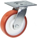 500 series 150mm swivel top plate 140x110mm castor with polyurethane on nylon centre ball bearing wheel 500kg