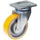 800 series 150mm swivel top plate 135x110mm castor with polyurethane on cast iron centre ball bearing wheel 800kg