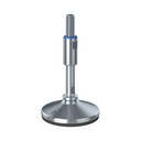 M16x150 Stainless steel certified hygienic levelling foot 105mm stainless base with anti-vibration rubber pad 2200kg AISI 304/A2