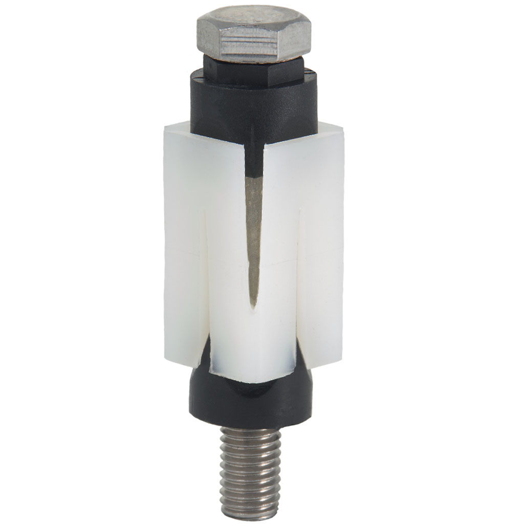 Plastic Expander Kit for 30x30mm stainless box section (1.2/1.5mm)  with A2 M12x90 bolt