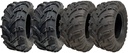 25x10.00-12 6pr Wanda P377 ATV tyre TL & 25x11.00-12 6pr Wanda P373A ATV tyre TL (Set of 4)