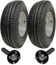 5.00-10 Trailer Kit 4ply WANDA P802 TRAILER WHEEL 4/100 & Hub & Stub axle 4/100 M12 wheel bolt 35x35mm No Hitch