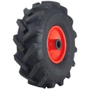 3.00x4 open centre tyre on steel 25mm RB rim