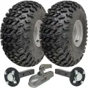 ATV trailer kit - 22x11.00-8 4ply P334 UTILITY on 4/100 RIM with Hub & Stub axle 4/100 M12stud  40x40 High speed (waterproof) & SPP Cast hitch