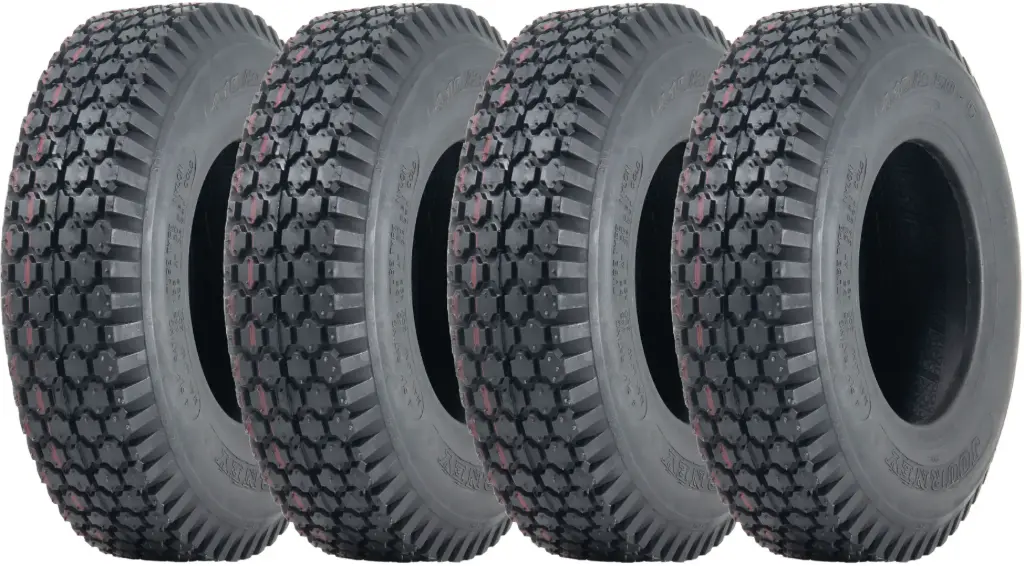 Set of 4 - 4.10/3.50-6 4pr Wanda P605 block tyre TL