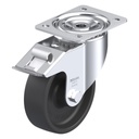 LI-POHI 150G-FI, 150mm swivel/brake top plate 140x110mm castor with heat resistant thermoplastic plain bearing wheel 300kg.