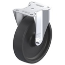LI series 200mm fixed top plate 140x110mm castor with heat resistant thermoplastic plain bearing wheel 350kg