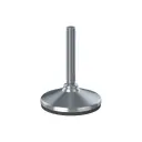 M16x100 Stainless levelling foot 105mm stainless base with anti-vibration rubber pad 2200kg AISI 304/A2