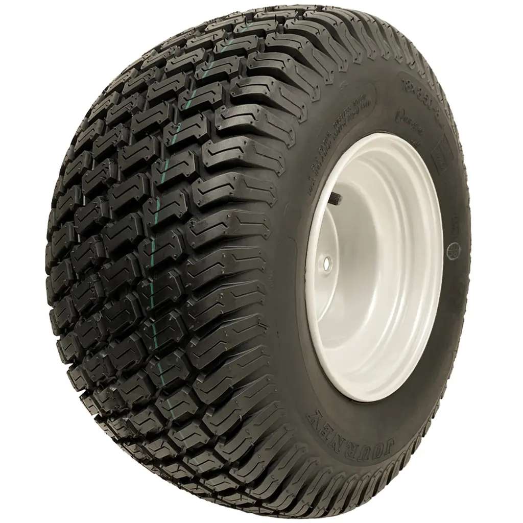 18x8.50-8 4ply Journey P332 grass tyre on white golf buggy rim
