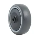PATH 100/8KFD-ELS Wheel series 100mm electrically conductive grey polyurethane on nylon centre 8mm bore hub length 46mm additional sealed single ball bearing 130kg
