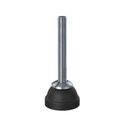 M10x50 Stainless steel levelling foot 40mm plastic base 350kg AISI 304/A2