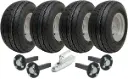 4-wheel 20.5x8.0-10 4ply trailer kit, 35x35 4/100, SPP pressed steel hitch