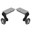 500kg Suspension Units, fitted with 4x4" hubs (pair)