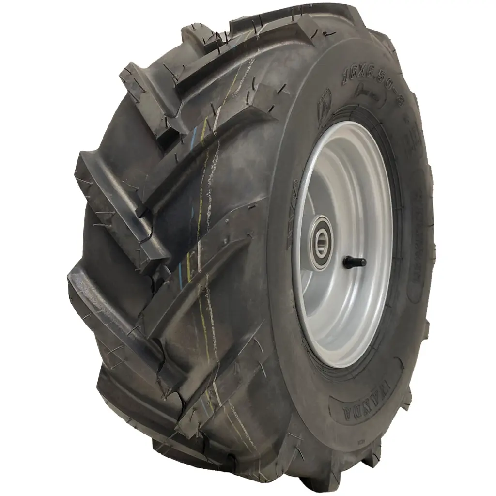 16x6.50-8 4-ply Journey P328 open centre tyre on 25mm ball bearing rim