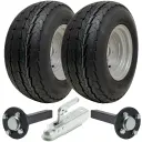 20.5x8.0-10 4ply trailer kit, 35x35 4/100, SPP pressed steel hitch