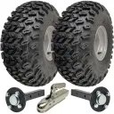 ATV Trailer Kit, 22x11.00-8 4pr P334 Utility tyre, Hub/stub axle 40x40mm, pressed hitch, 900kg load capacity
