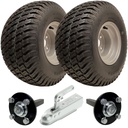 ATV Trailer Kit, 18x9.50-8 6pr P332 Grass tyre, Hub/stub axle 40x40mm, pressed hitch, 1000kg load capacity