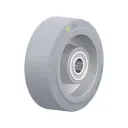 ALEV 100/15K-SG-AS Wheel series 100mm antistatic grey elastic rubber on aluminium centre 15mm bore hub length 40mm ball bearings 200kg