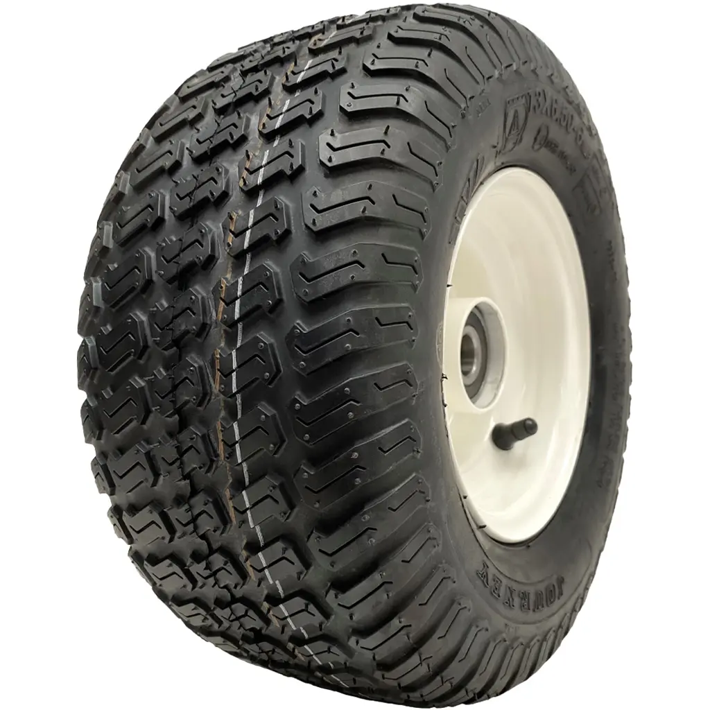 13x6.50-6 4pr Journey P332 grass tyre E-marked TL on steel rim 20mm ball bearing 80mm hub length, 209kg load capacity