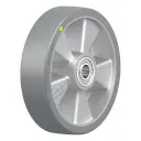 ALTH 200/20K-AS Wheel series 200mm antistatic grey Extrathane­® polyurethane on aluminium centre 20mm bore hub length 60mm ball bearings 800kg
