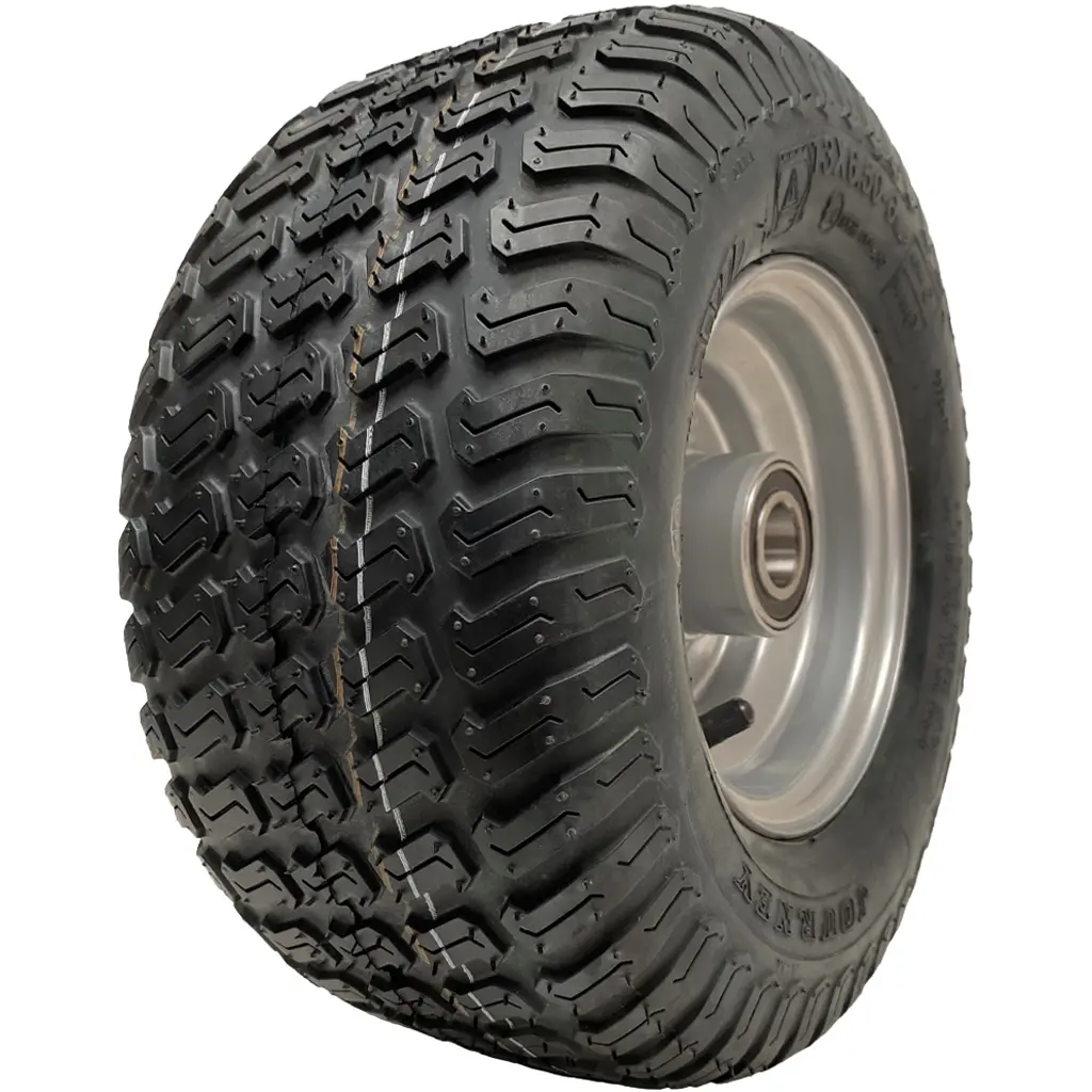 13x6.50-6 4ply P332 grass tyre in 25mm ball bearing rim, 90mm hub length