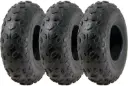 Set of 3 - 19x7.00-8 4pr Wanda P330 ATV tyre TL