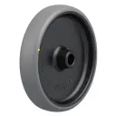 TPA 200/20G-ELS Wheel series 200mm electrically conductive grey thermoplastic rubber on polypropylene centre 20mm bore hub length 60mm plain bearing 160kg