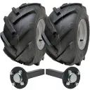 Trailer kit - 2 wheel - 18x9.50-8 Open Centre tyre 4/100mm, Hub/stub axle 35x35mm - no coupling