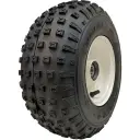 145/70-6 2pr Wanda P319 Knobby tyre TL on 20x80mm BB White rim