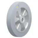 ALEV 250/20K-SG-AS Wheel series 250mm antistatic grey elastic rubber on aluminium centre 20mm bore hub length 60mm ball bearings 550kg