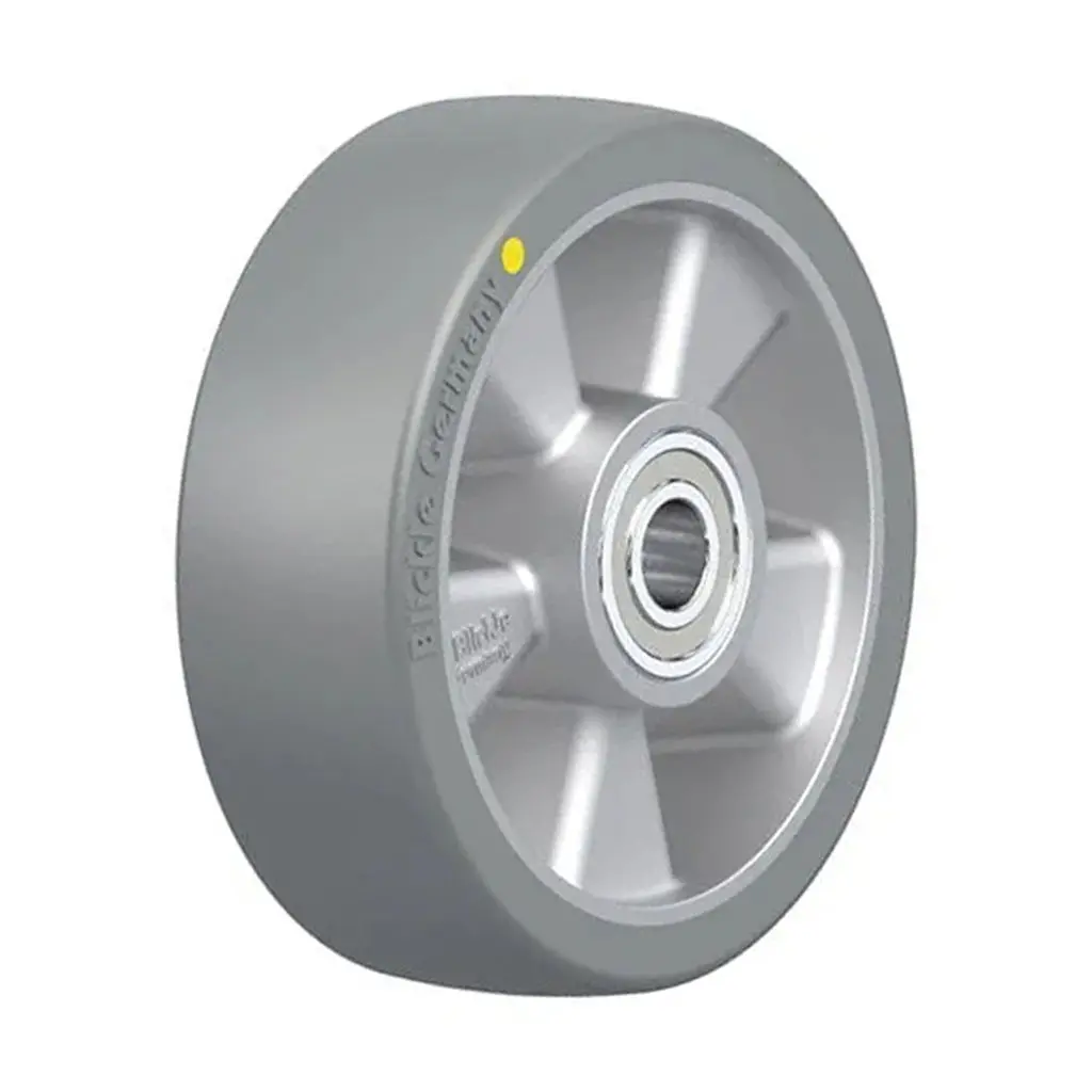 ALTH 125/15K-AS Wheel series 125mm antistatic grey Extrathane­® polyurethane on aluminium centre 15mm bore hub length 45mm ball bearings 550kg