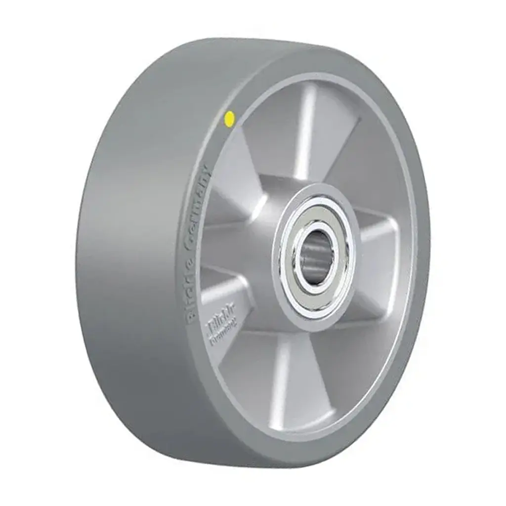 ALTH 160/20K-AS Wheel series 160mm antistatic grey Extrathane­® polyurethane on aluminium centre 20mm bore hub length 60mm ball bearings 750kg